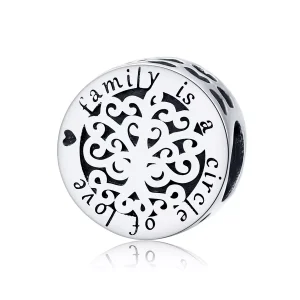 (resim) Pandora tarzı Pırıl pırıl Aile Ağacı Charm - SCC1324