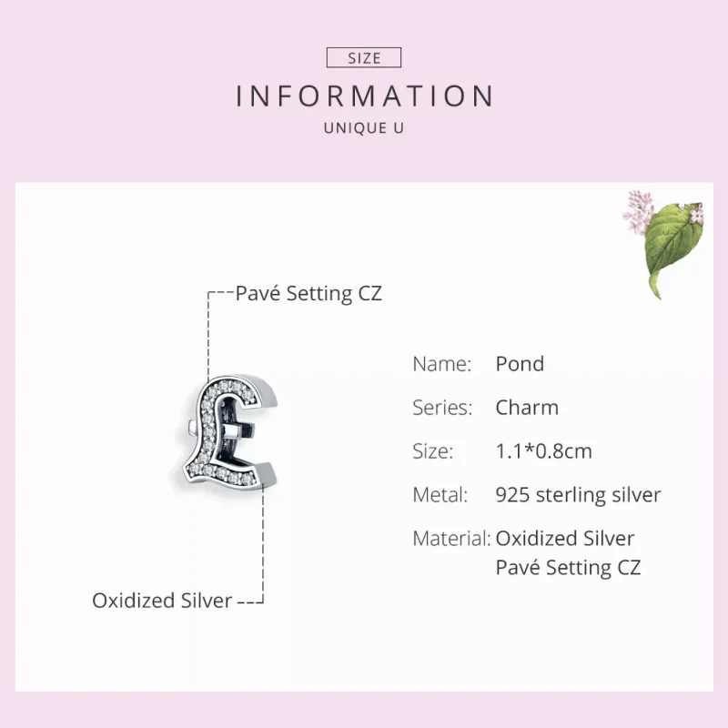 (resim) Pandora tarzı Pound İşareti Charm - SCC1269 - Görüntüle 3