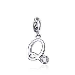 (resim) Pandora tarzı Q harfi Sallantılı Charm - SCC1183-Q