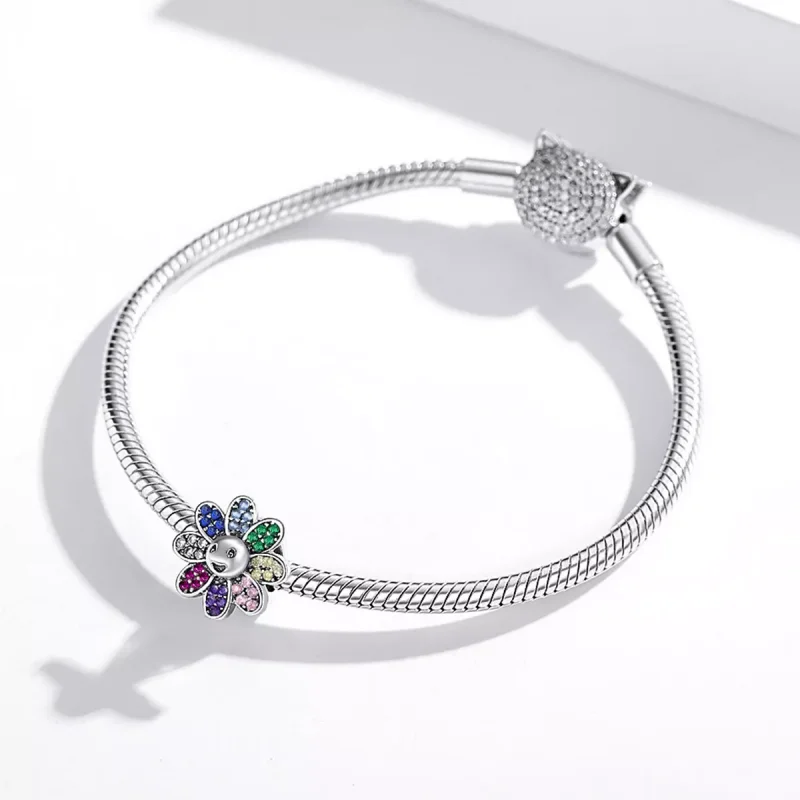 (resim) Pandora tarzı renkli ayçiçeği Charm - SCC1701 - Görüntüle 3