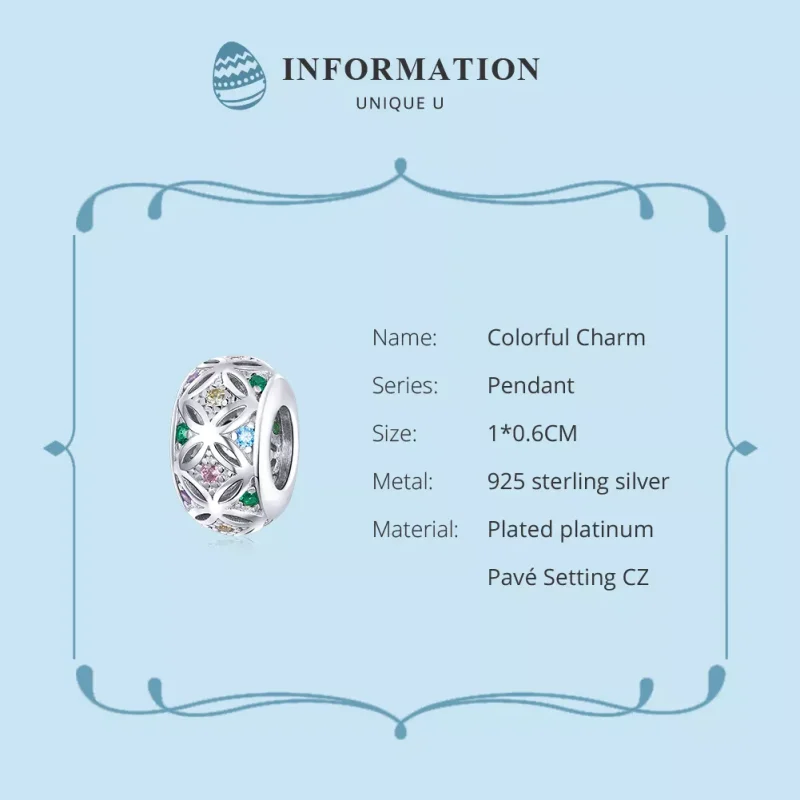(resim) Pandora tarzı Renkli Charm - BSC224 - Görüntüle 6