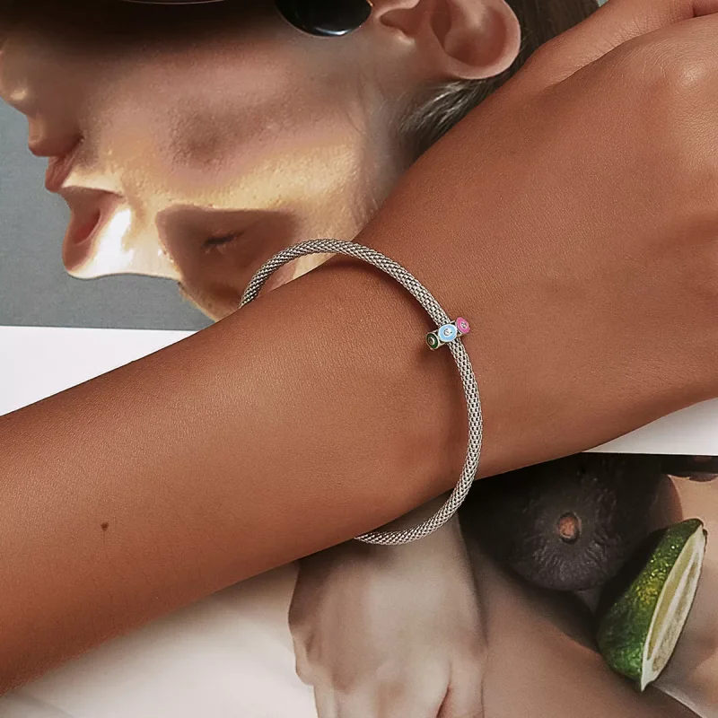 (resim) Pandora Tarzı Renkli Şeytan Gözü Spacer Charm - SCC2129 - Görüntüle 6