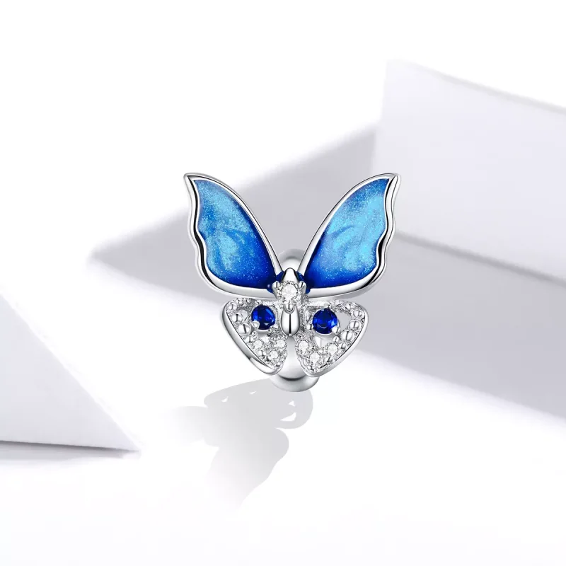 (resim) Pandora tarzı renkli kelebek Charm - BSC405 - Görüntüle 2