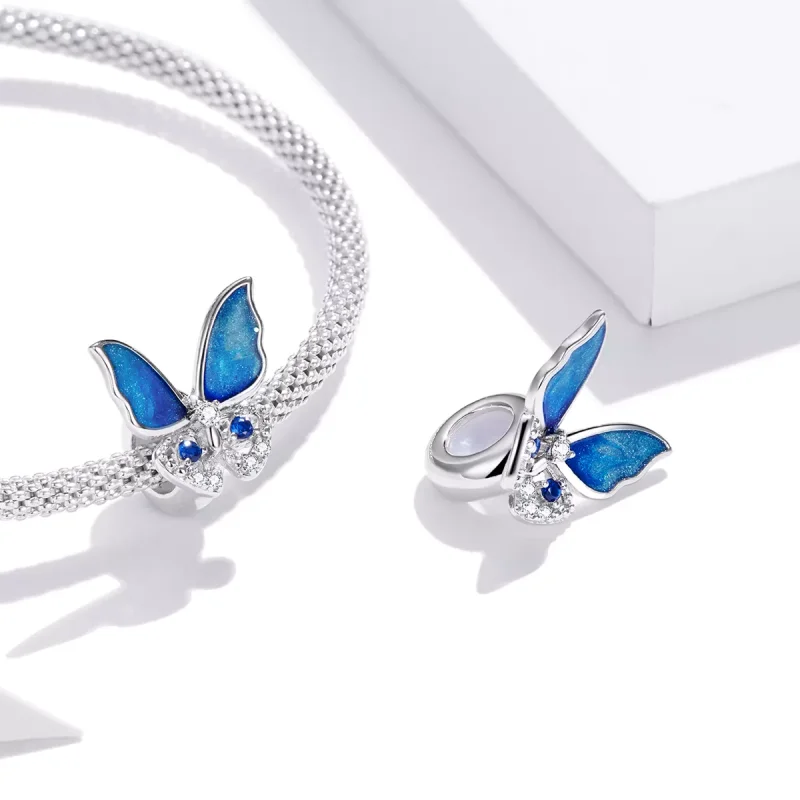 (resim) Pandora tarzı renkli kelebek Charm - BSC405 - Görüntüle 4
