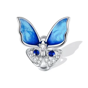 (resim) Pandora tarzı renkli kelebek Charm - BSC405