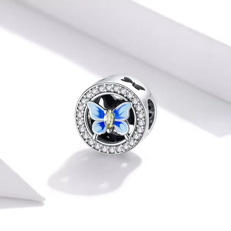 (resim) Pandora tarzı renkli kelebek Charm - SCC1682 - Görüntüle 2