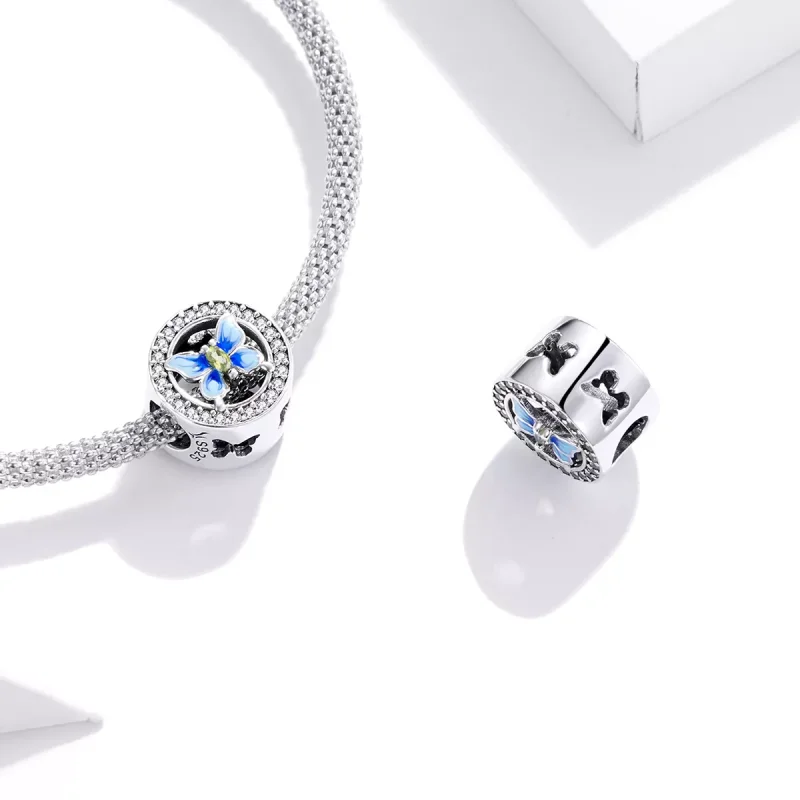 (resim) Pandora tarzı renkli kelebek Charm - SCC1682 - Görüntüle 4