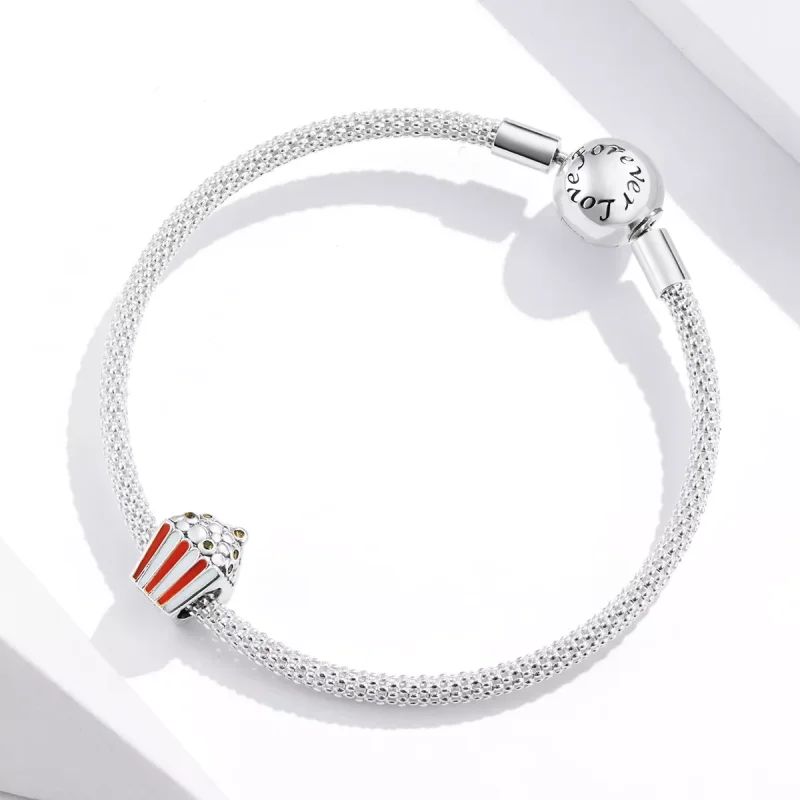 (resim) Pandora tarzı renkli patlamış mısır Charm - SCC1596 - Görüntüle 4