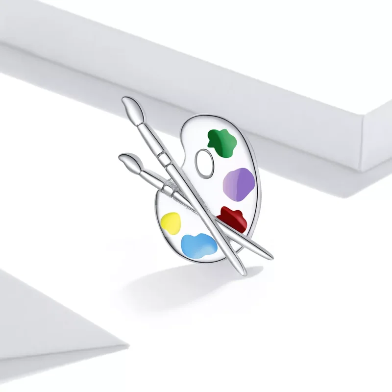 (resim) Pandora tarzı Renkli Sanat Paleti Charm - BSC359 - Görüntüle 2