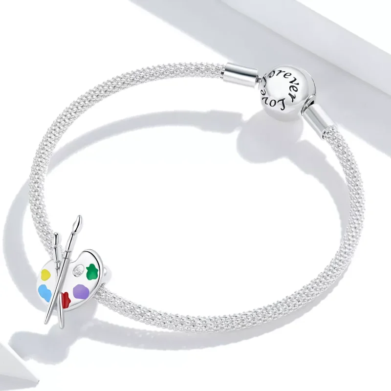 (resim) Pandora tarzı Renkli Sanat Paleti Charm - BSC359 - Görüntüle 3