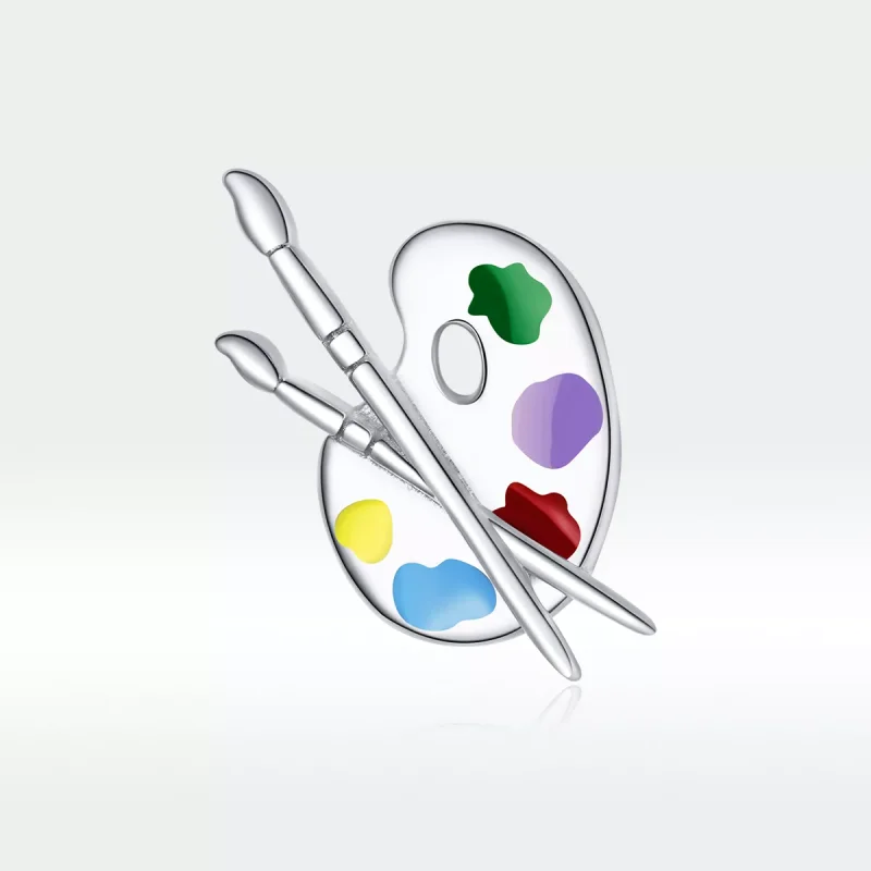 (resim) Pandora tarzı Renkli Sanat Paleti Charm - BSC359 - Görüntüle 5