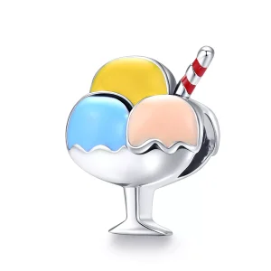 Pandora tarzı Üç Renkli Top Dondurma Charm - SCC1532 (resim) Pandora tarzı Üç Renkli Top Dondurma Charm - SCC1532