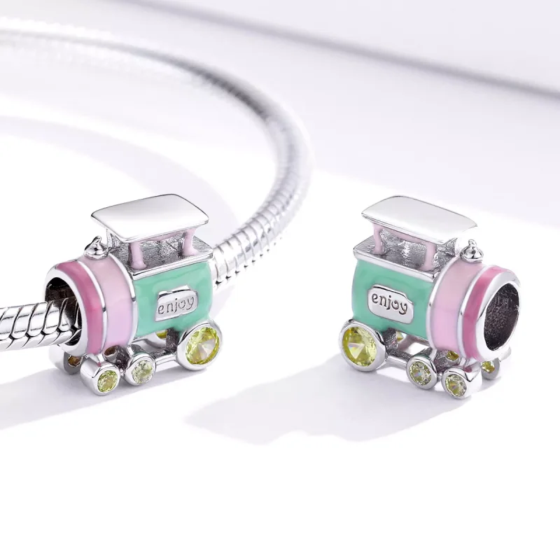 (resim) Pandora tarzı renkli tren Charm - BSC289 - Görüntüle 4