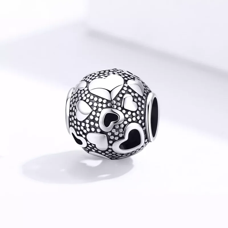 (resim) Pandora tarzı Retro Kalp Charm - SCC1451 - Görüntüle 2