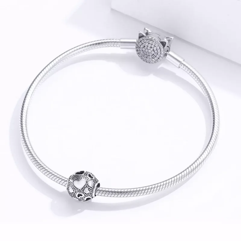 (resim) Pandora tarzı Retro Kalp Charm - SCC1451 - Görüntüle 3