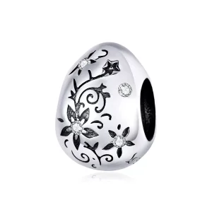 (resim) Pandora tarzı Retro Paskalya Yumurtası Charm - SCC1466