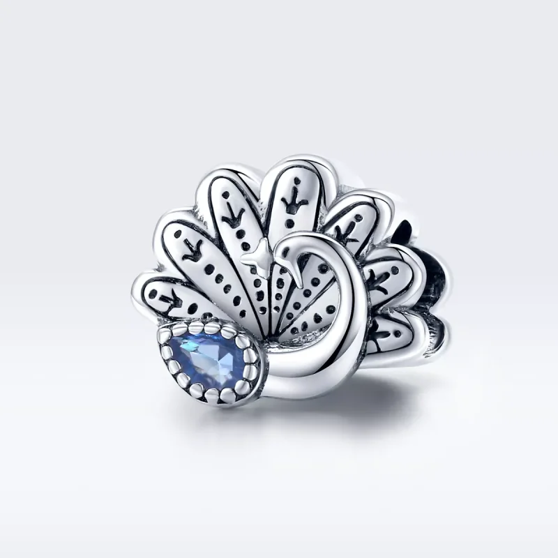(resim) Pandora tarzı Retro Tavus Kuşu Charm - SCC1558 - Görüntüle 5