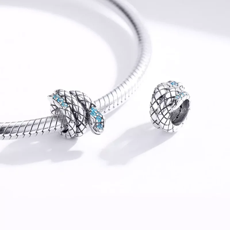 (resim) Pandora tarzı Retro Yılan Charm - SCC1351 - Görüntüle 4