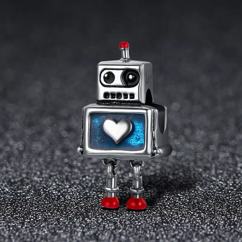 (resim) Pandora tarzı Robot Charm - SCC346 - Görüntüle 2