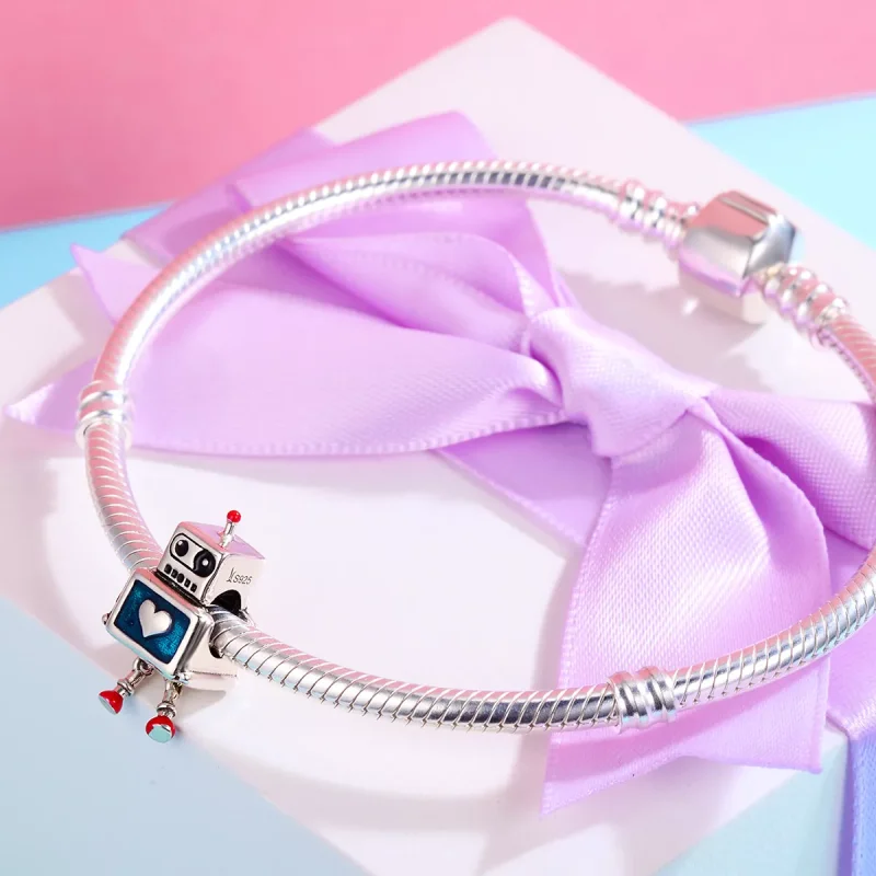 (resim) Pandora tarzı Robot Charm - SCC346 - Görüntüle 4