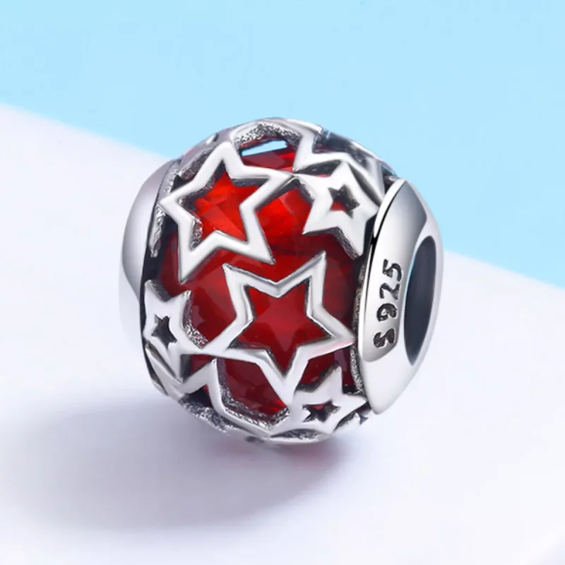 (resim) Pandora tarzı Romantik Yıldızlar Charm - SCC509 - Görüntüle 3