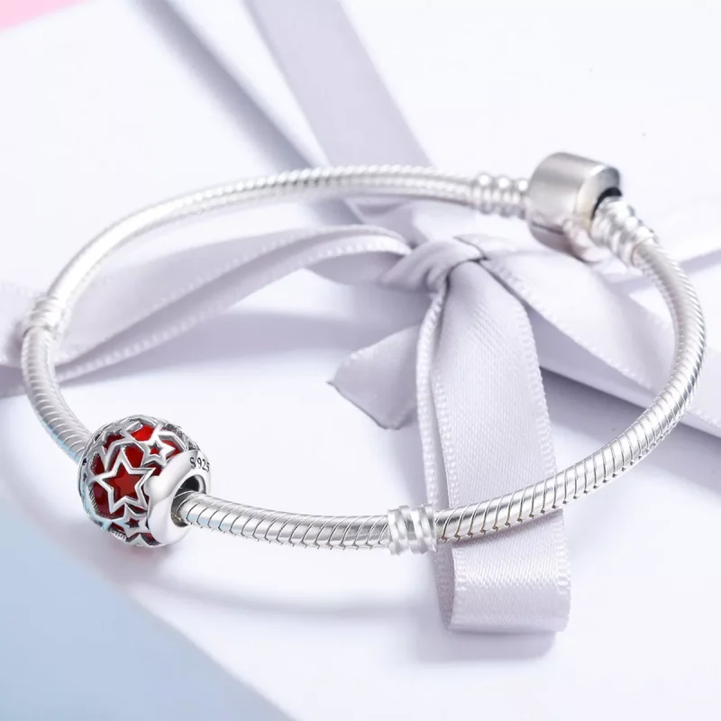 (resim) Pandora tarzı Romantik Yıldızlar Charm - SCC509 - Görüntüle 4
