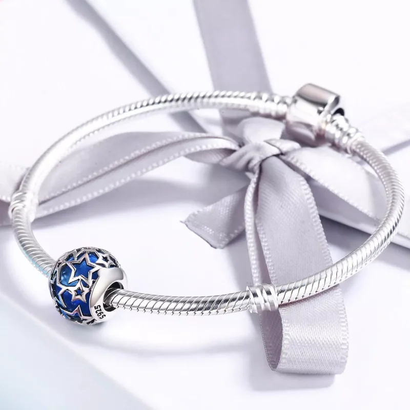 (resim) Pandora tarzı Romantik Yıldızlar Charm - SCC511 - Görüntüle 4