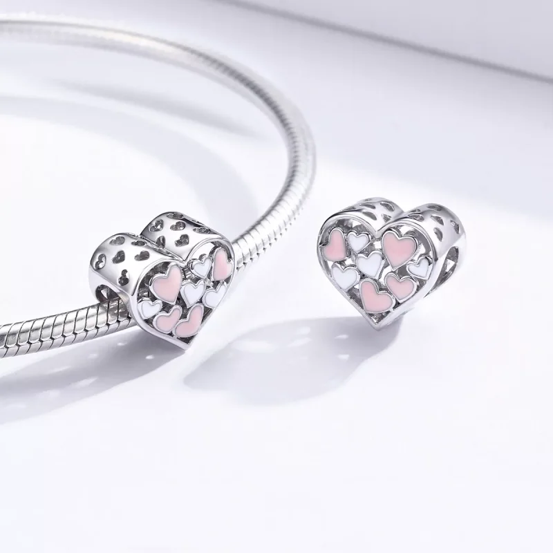 (resim) Pandora tarzı Romantizm Kalbi Charm - SCC1423 - Görüntüle 4