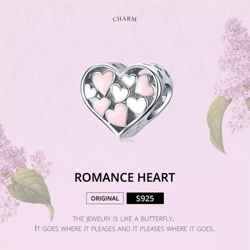 (resim) Pandora tarzı Romantizm Kalbi Charm - SCC1423 - Görüntüle 6