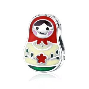 (resim) Pandora tarzı Rus Bebek Charm - SCC1086