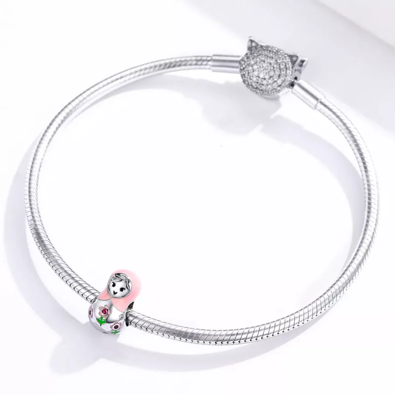 (resim) Pandora tarzı Rus Bebekleri Charm - SCC1435 - Görüntüle 3