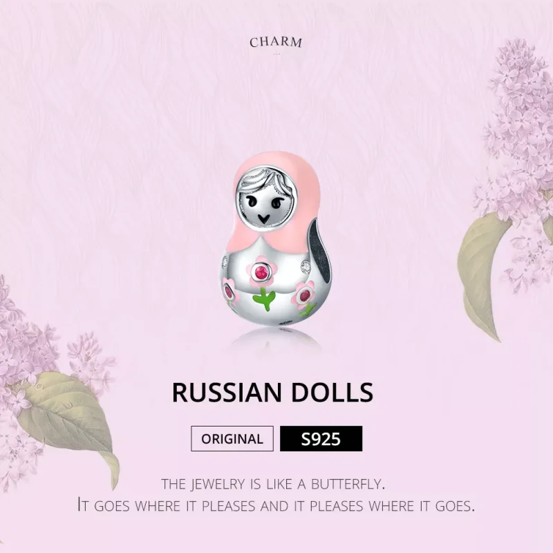 (resim) Pandora tarzı Rus Bebekleri Charm - SCC1435 - Görüntüle 6