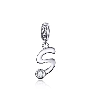 (resim) Pandora tarzı S harfi Sallantılı Charm - SCC1183-S
