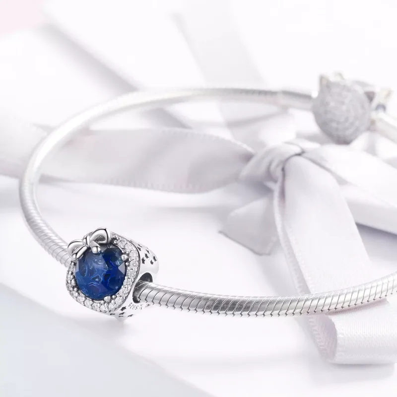 (resim) Pandora tarzı Safir Charm - SCC1058 - Görüntüle 3