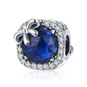 (resim) Pandora tarzı Safir Charm - SCC1058