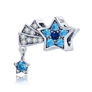 (resim) Pandora tarzı Safir Mücevher Yıldızları Charm - SCC912
