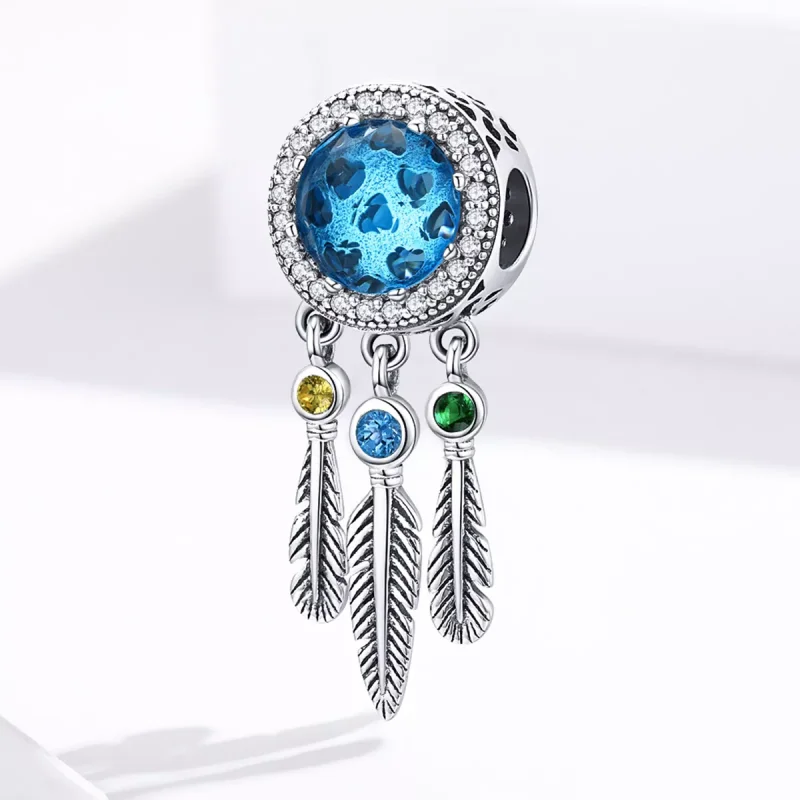 (resim) Pandora tarzı Safir Rüya Yakalayıcı Charm - SCC1384 - Görüntüle 3