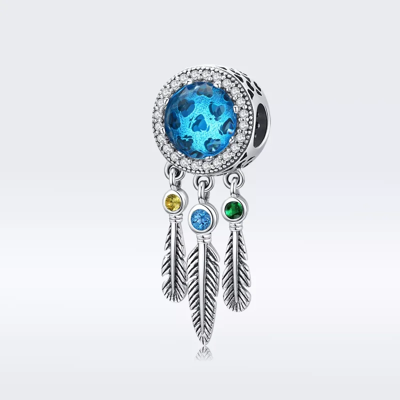 (resim) Pandora tarzı Safir Rüya Yakalayıcı Charm - SCC1384 - Görüntüle 5