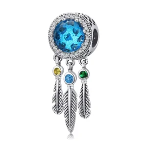 (resim) Pandora tarzı Safir Rüya Yakalayıcı Charm - SCC1384