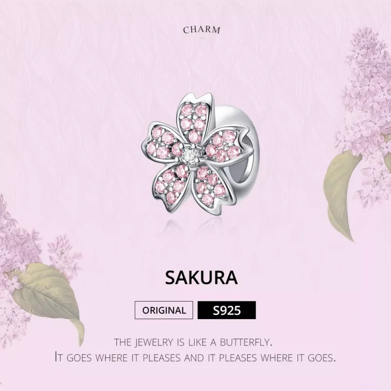 (resim) Pandora tarzı Sakura Charm - SCC1291 - Görüntüle 2