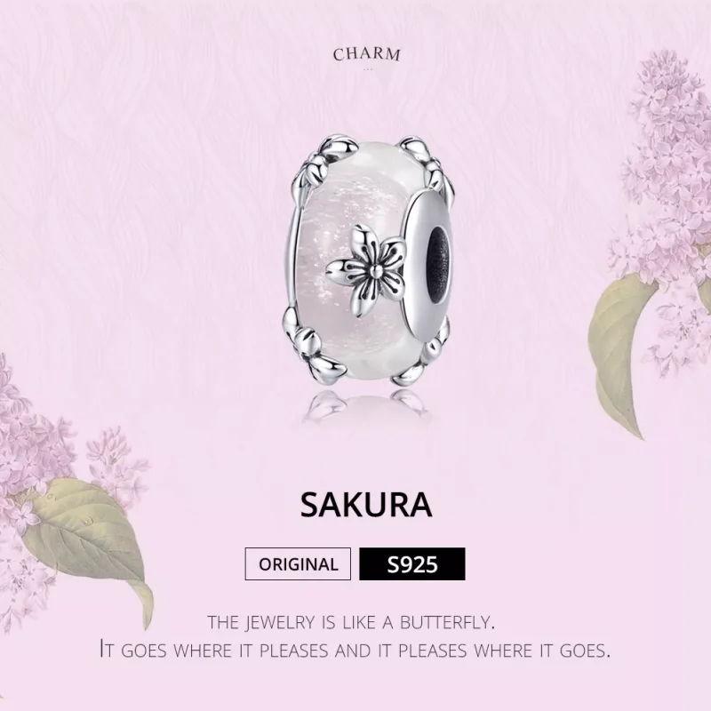 (resim) Pandora tarzı Sakura Charm - SCC1302 - Görüntüle 2
