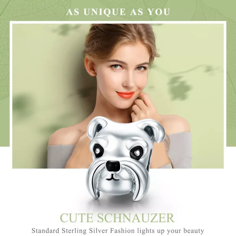 (resim) Pandora tarzı Schnauzer Charm - SCC835 - Görüntüle 6