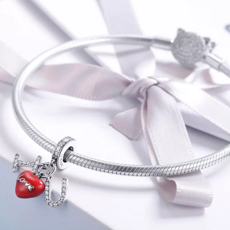 (resim) Pandora tarzı Seni seviyorum Sallantılı Charm - SCC1055 - Görüntüle 3