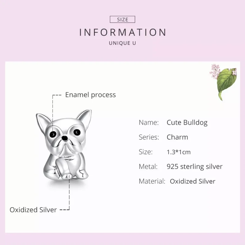 (resim) Pandora tarzı Sevimli Fransız Bulldog Charm - SCC1599 - Görüntüle 7