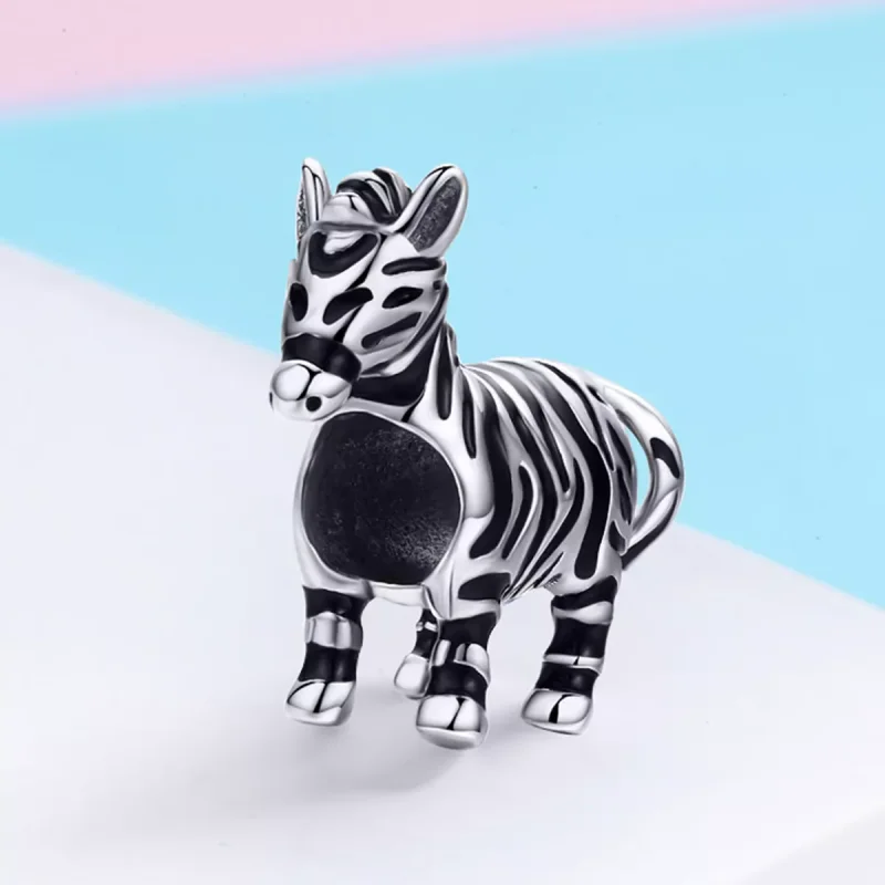 (resim) Pandora tarzı Sevimli Hayvan Zebra Charm - SCC550 - Görüntüle 3
