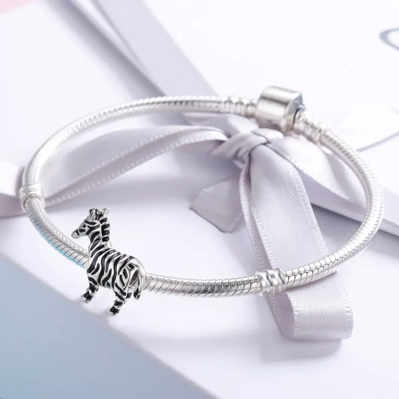(resim) Pandora tarzı Sevimli Hayvan Zebra Charm - SCC550 - Görüntüle 4