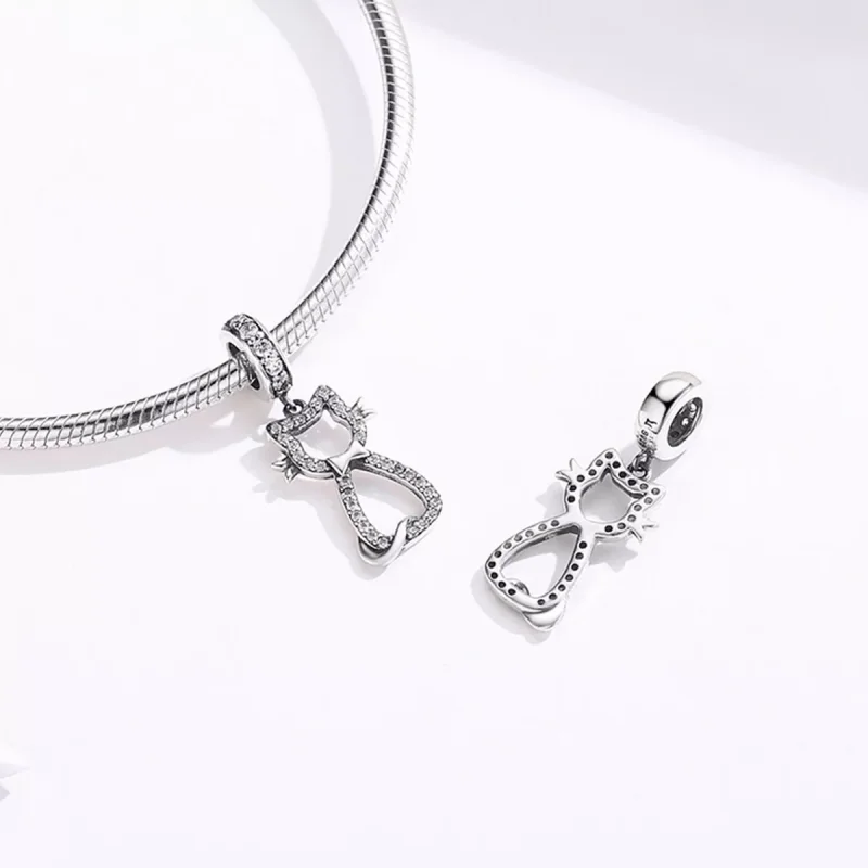 (resim) Pandora tarzı Sevimli kedi Sallantılı Charm - SCC1162 - Görüntüle 3