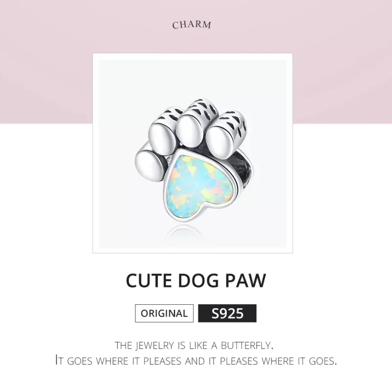 (resim) Pandora tarzı Sevimli Köpek Pençesi Charm - SCC1676 - Görüntüle 6