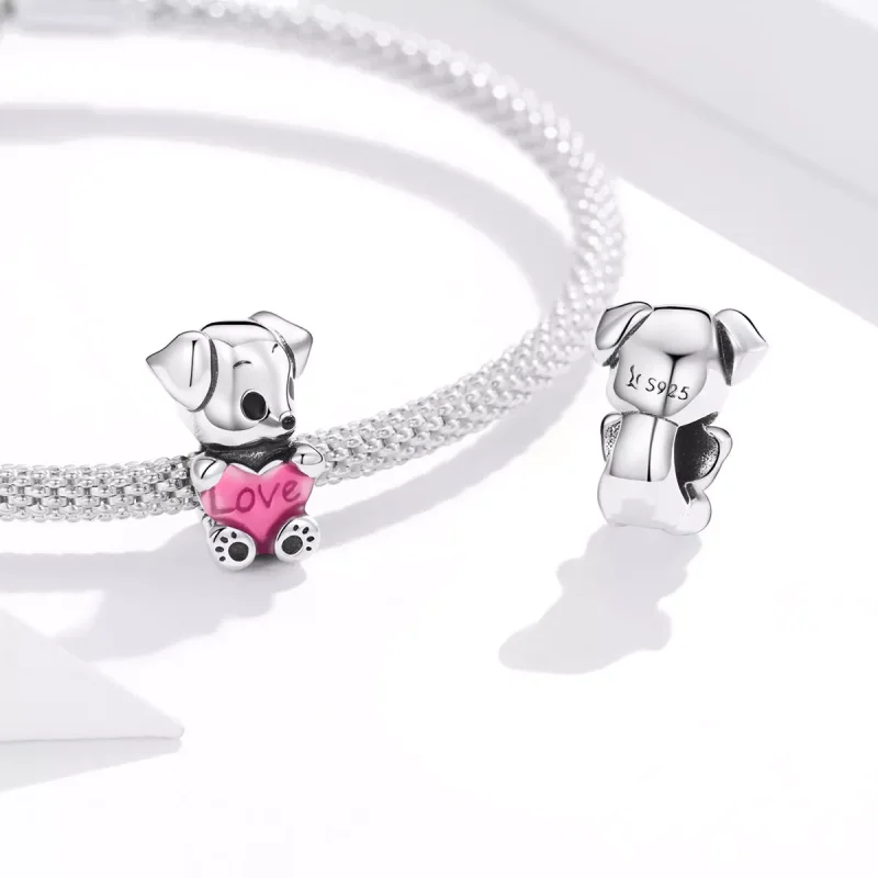 (resim) Pandora tarzı Sevimli köpek yavrusu Charm - SCC1677 - Görüntüle 4