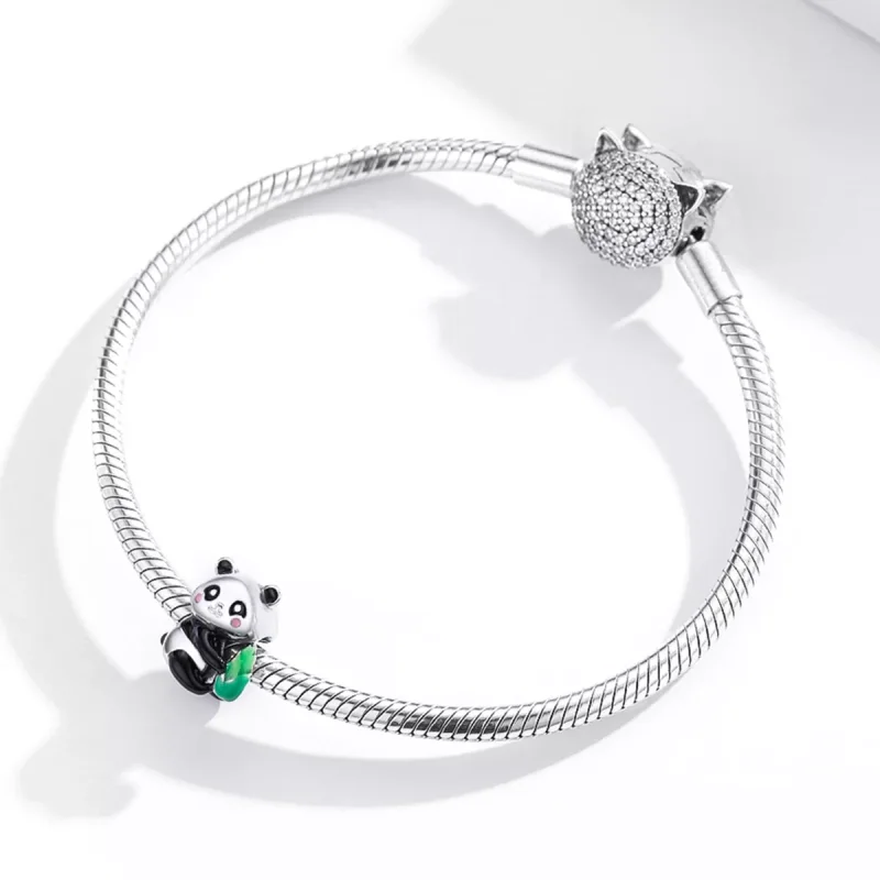 (resim) Pandora tarzı Sevimli Panda Yavrusu Charm - SCC1832 - Görüntüle 3